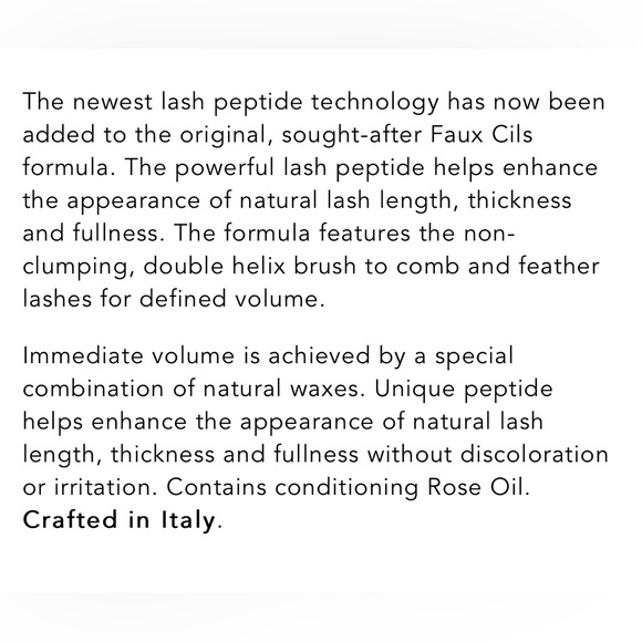 ONLY 1! Chantecaille Faux Cils Longest Lash Mascara Mini 👁️ NEW IN BOX Black - Picture 3 of 3